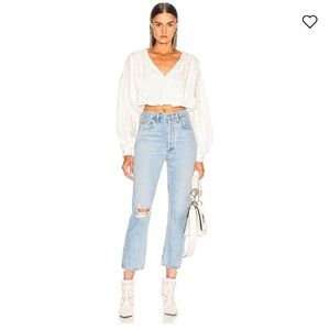 AGOLDE Revolve Riley High Rise Straight Crop 32